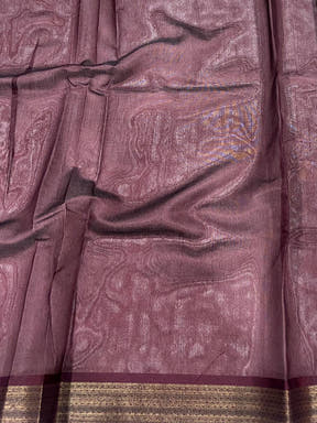 Grey Tussar Silk Digital Print Saree