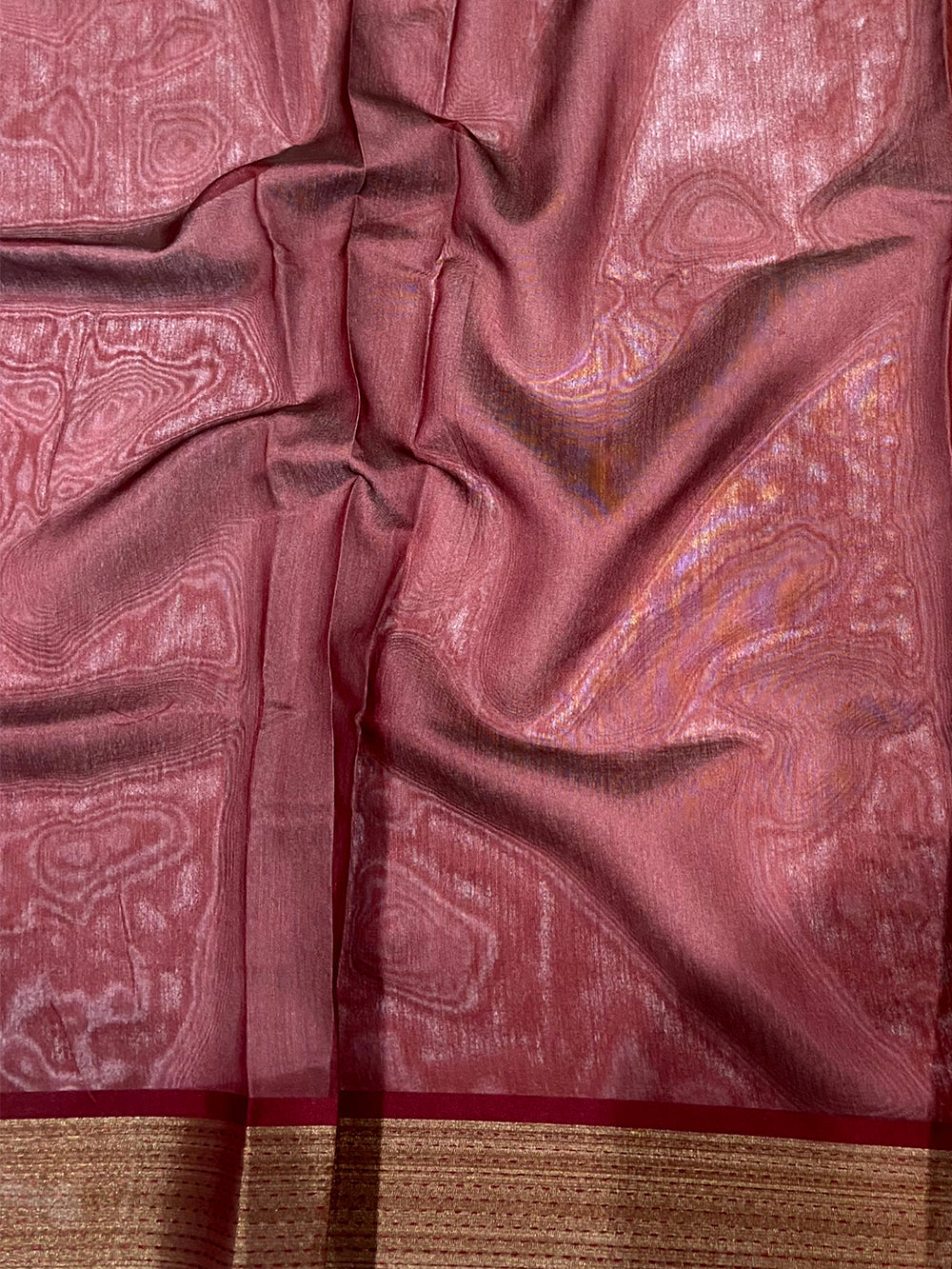 Light Brown Tussar Silk Kalamkari Print Saree