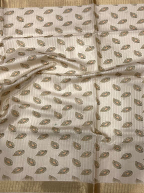 Artistic Pen Kalamkari Soft Tissue Silk Saree