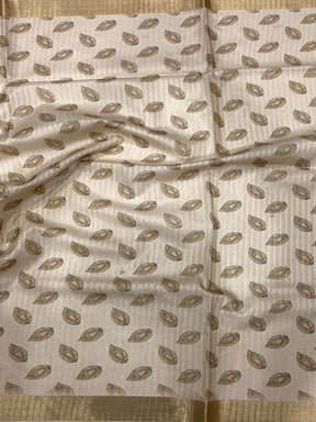Artistic Pen Kalamkari Soft Tissue Silk Saree