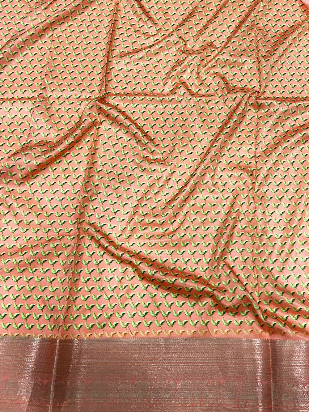 Coral Soft Organza Digital Print Saree