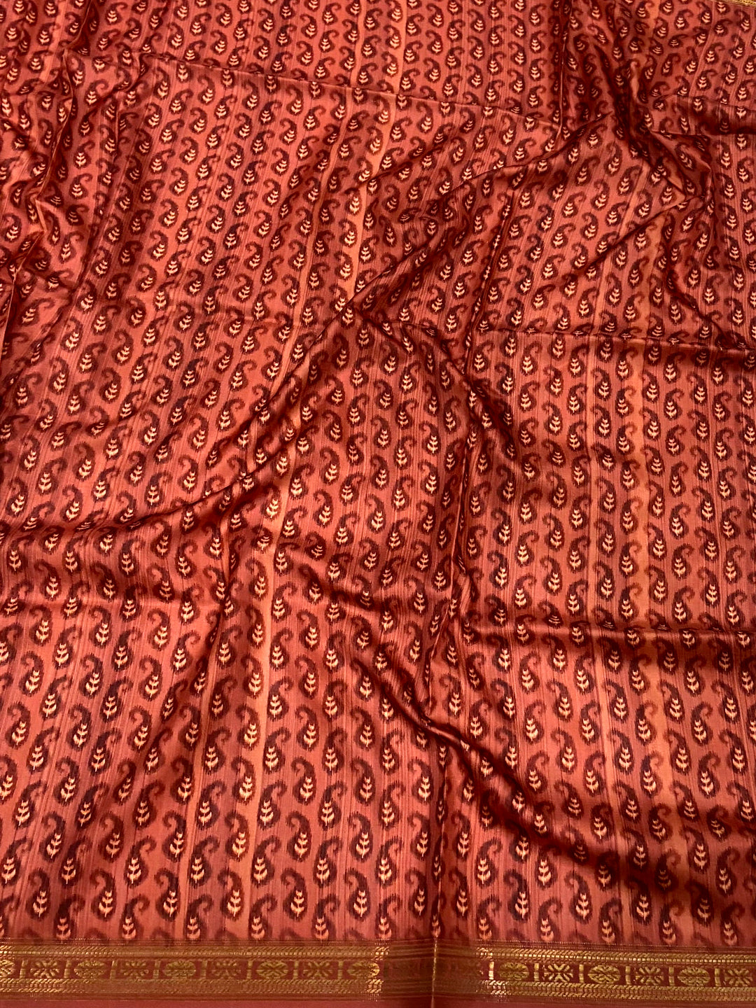 Blush Pink Jungle Printed Silk Saree
