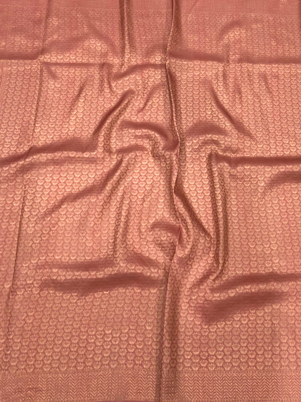 Radiant Peach Kanjivaram Silk Digital Print Saree