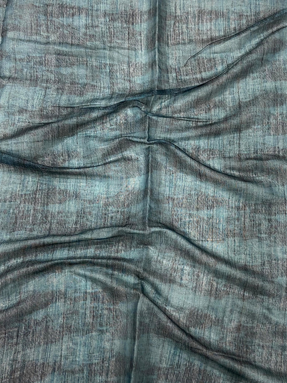 Blue Tissue Digital Print Saree