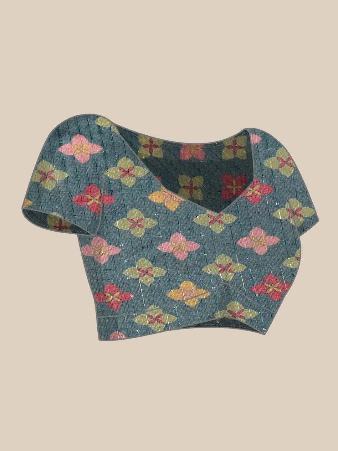 Soft Linen Kalamkari Block Print Sarees