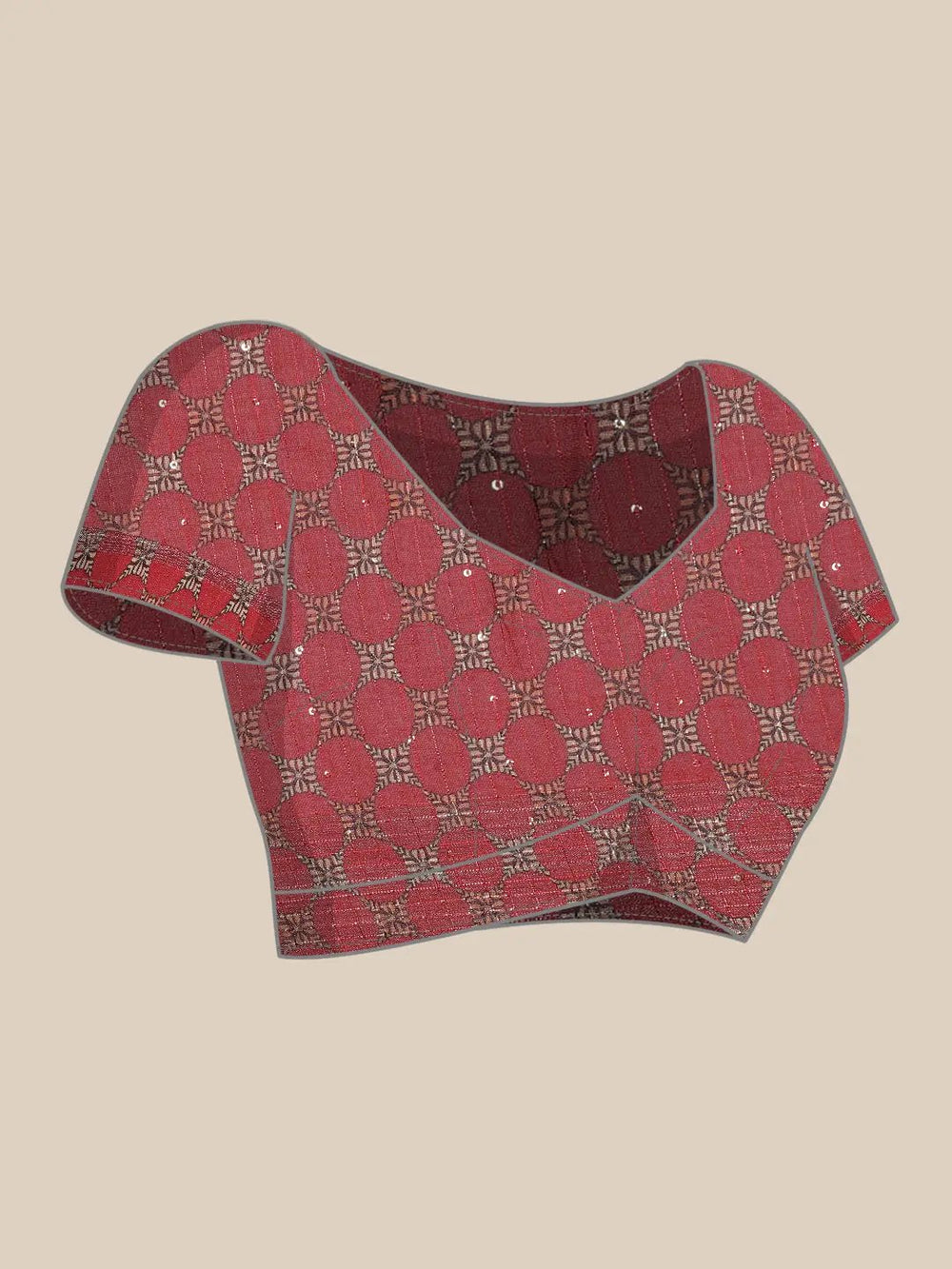 Stylish Soft Linen Kalamkari Block Print Party Wear Saree