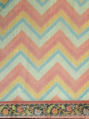 Soft Linen Kalamkari Block Print Sarees