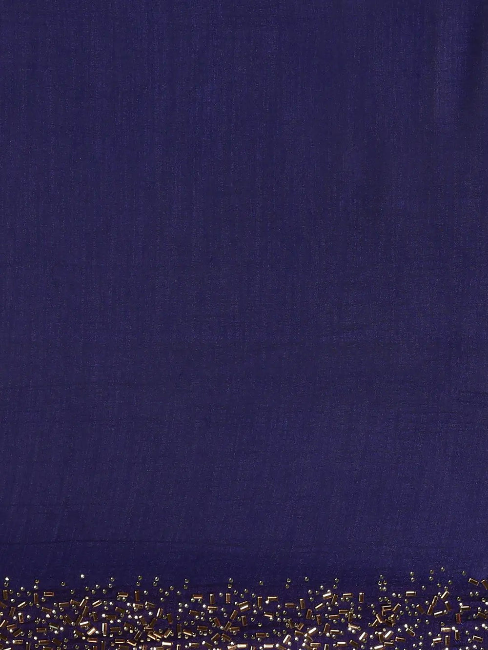Blue Colour Poly Silk Solid Saree with Embellished Border