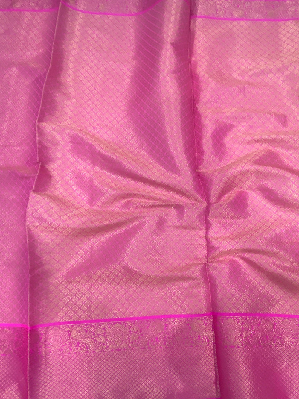 White Kanjivaram Silk Golden Zari Weaving Saree