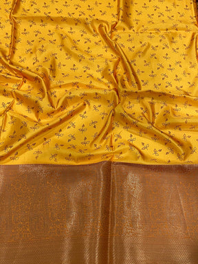 Wine Satin Pichwai Print Saree