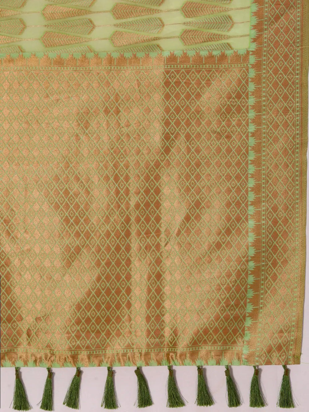  Pure Organza Banarasi Zari Motif Designer Saree 