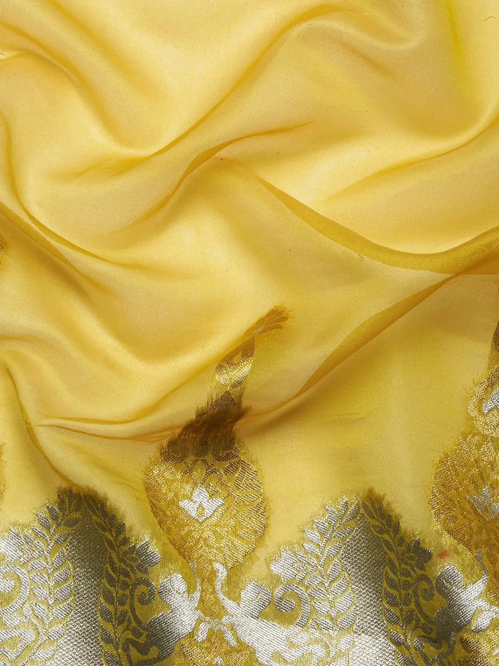 Pure Organza Banarasi Zari Motif Designer Saree 
