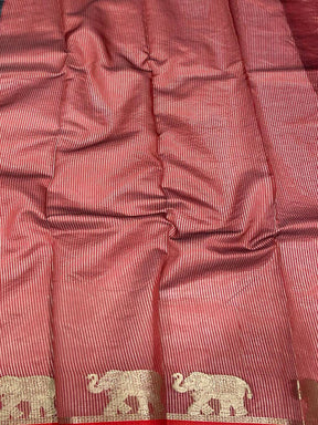 Black Pure Silk Bandhani Butti Saree


