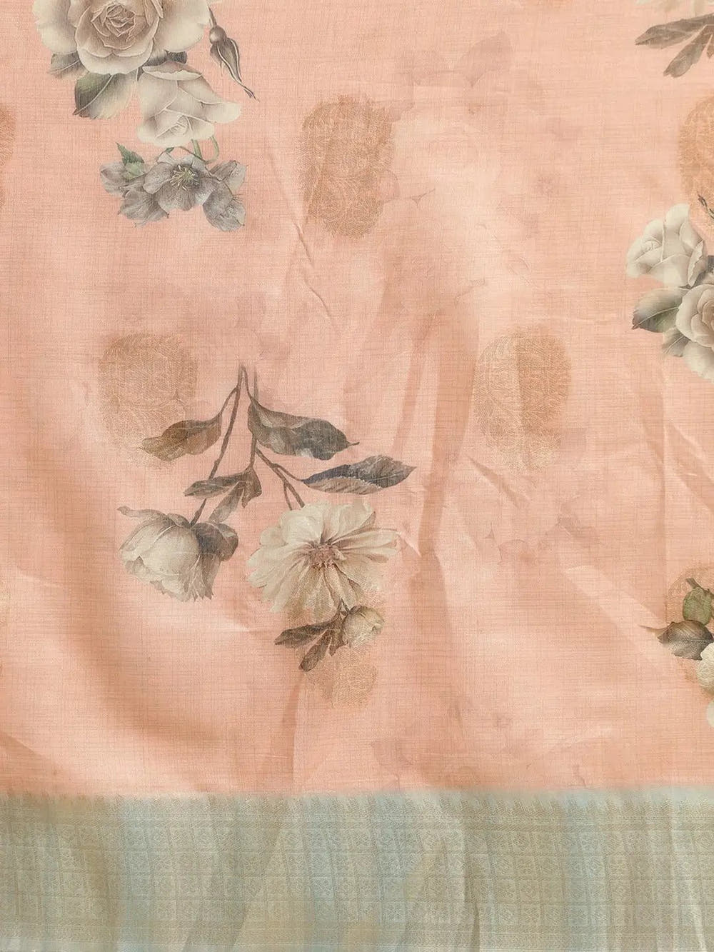  Cotton Slub Silk Saree with Zari Weaving 