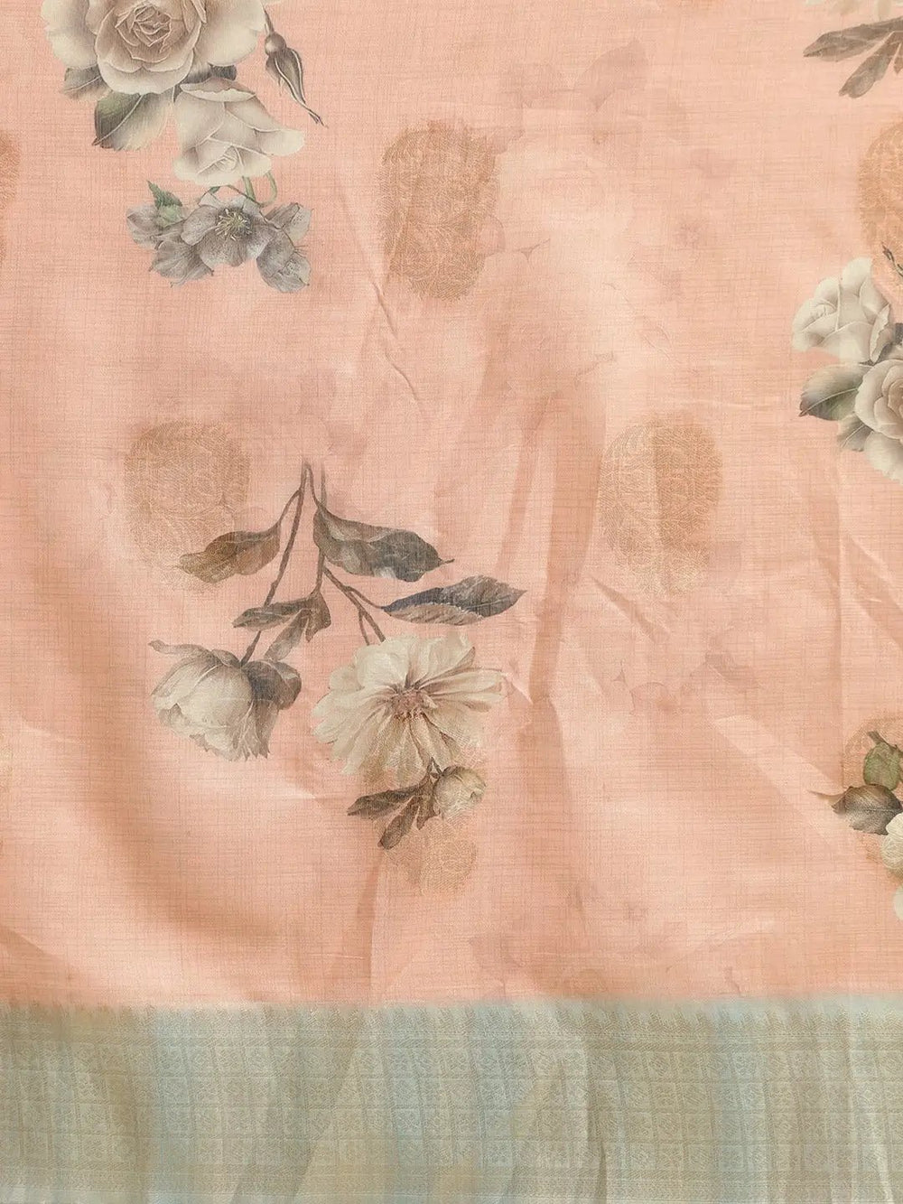  Cotton Slub Silk Saree with Zari Weaving 