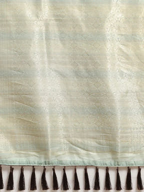  Cotton Slub Silk Saree with Zari Weaving 