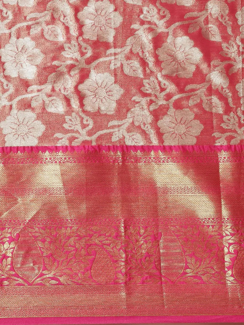 One Gram Gold Tissue Silk Saree With zari butti