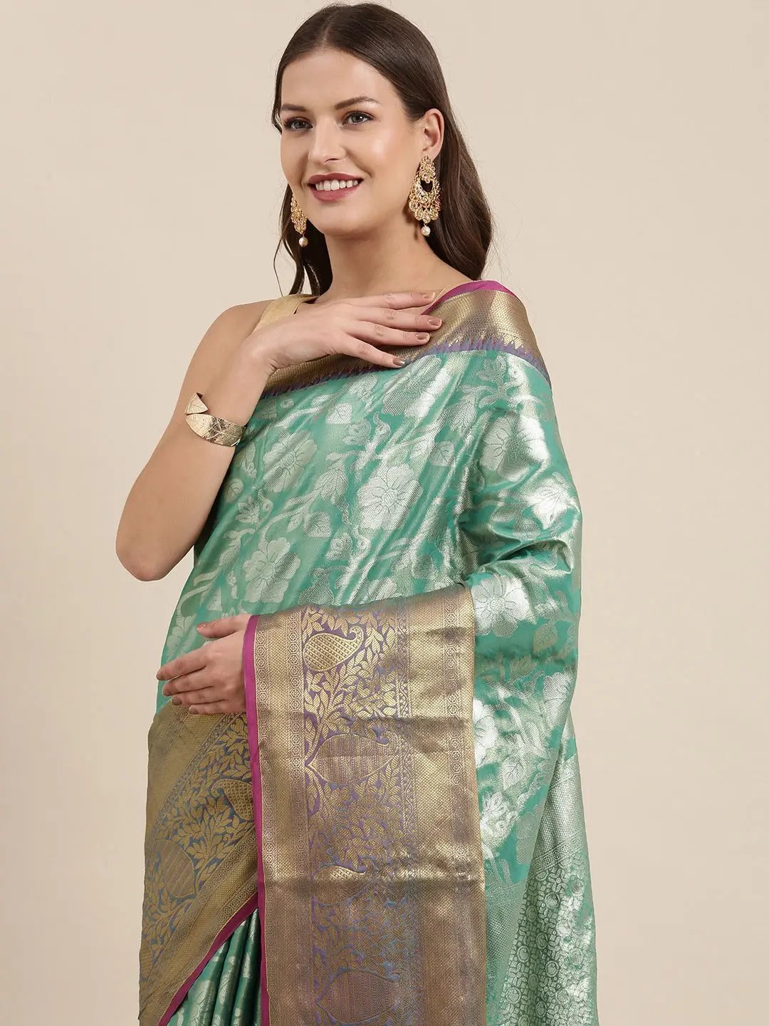 Premium One Gram Gold Tissue Silk Saree Collection