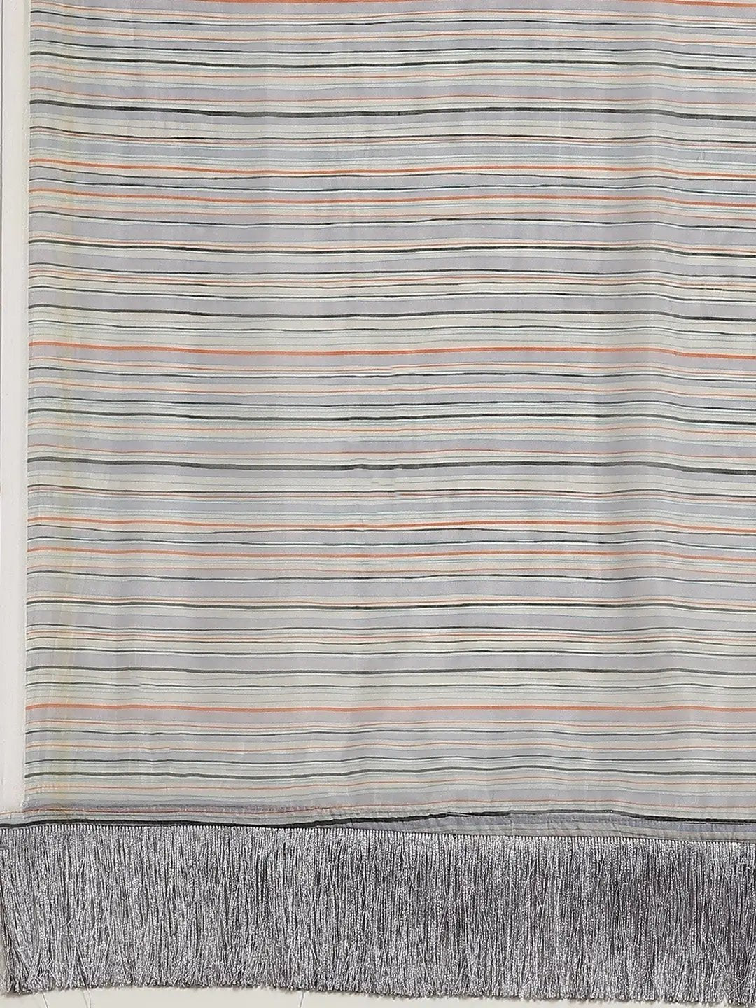 Vastranand Celebrity Striped Silk Saree With Resham Tassel