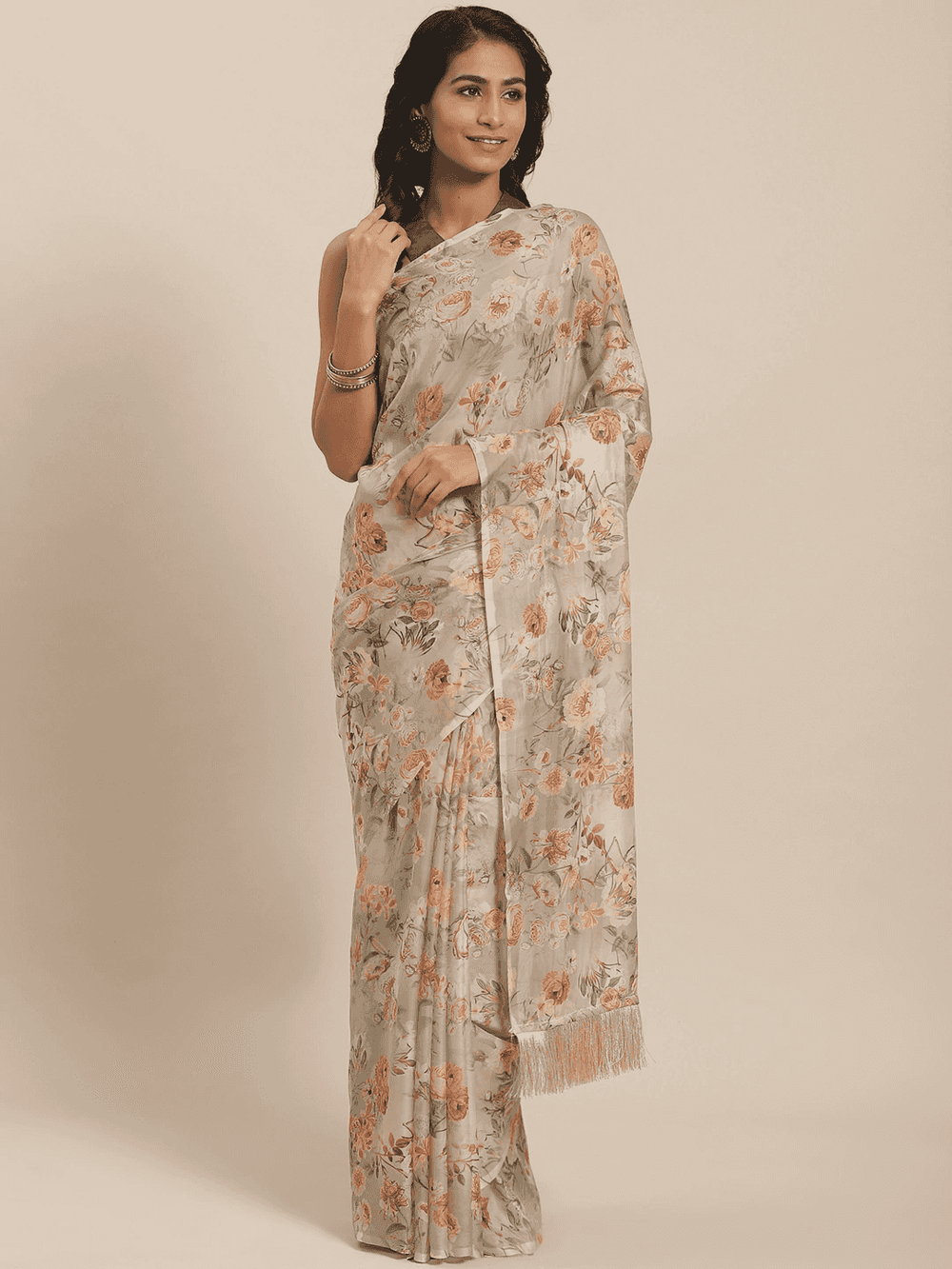 Buy Vastranand Celebrity Floral Printed Silk Saree