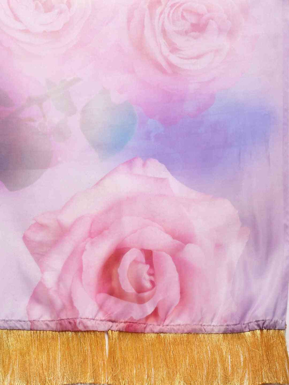 Vastranand Celebrity Floral Silk Saree with Resham Tassel