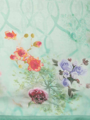 Buy At Vastranand Celebrity Floral Printed Silk Saree