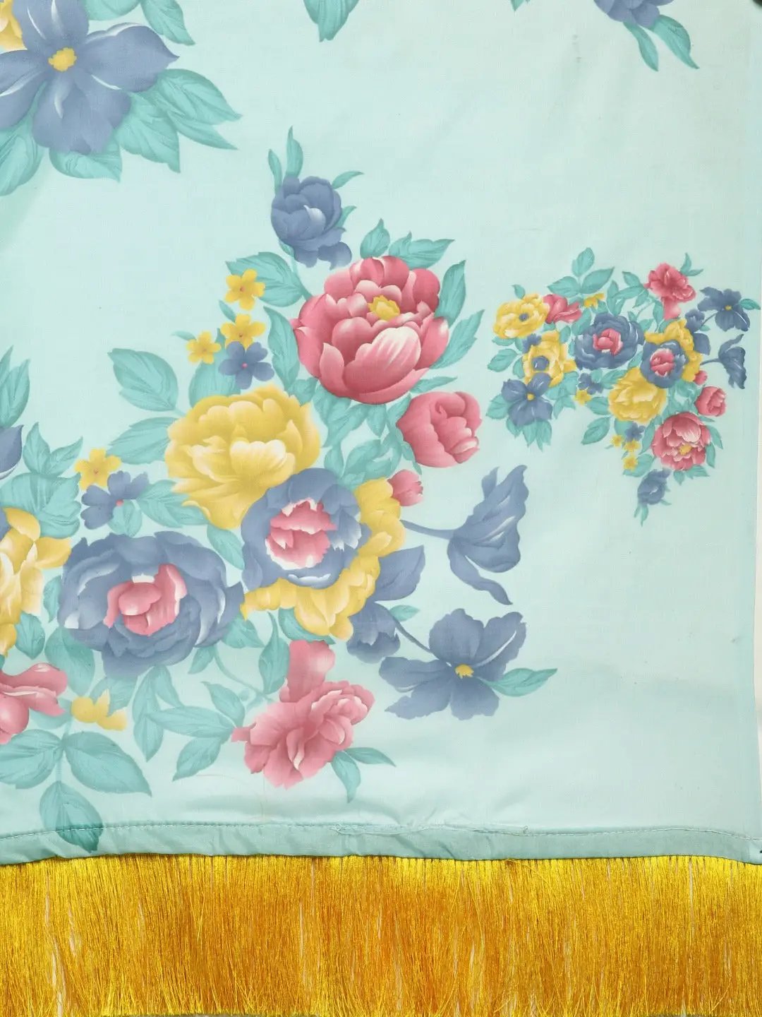 Buy Vastranand's Celebrity Floral Printed Silk Saree 