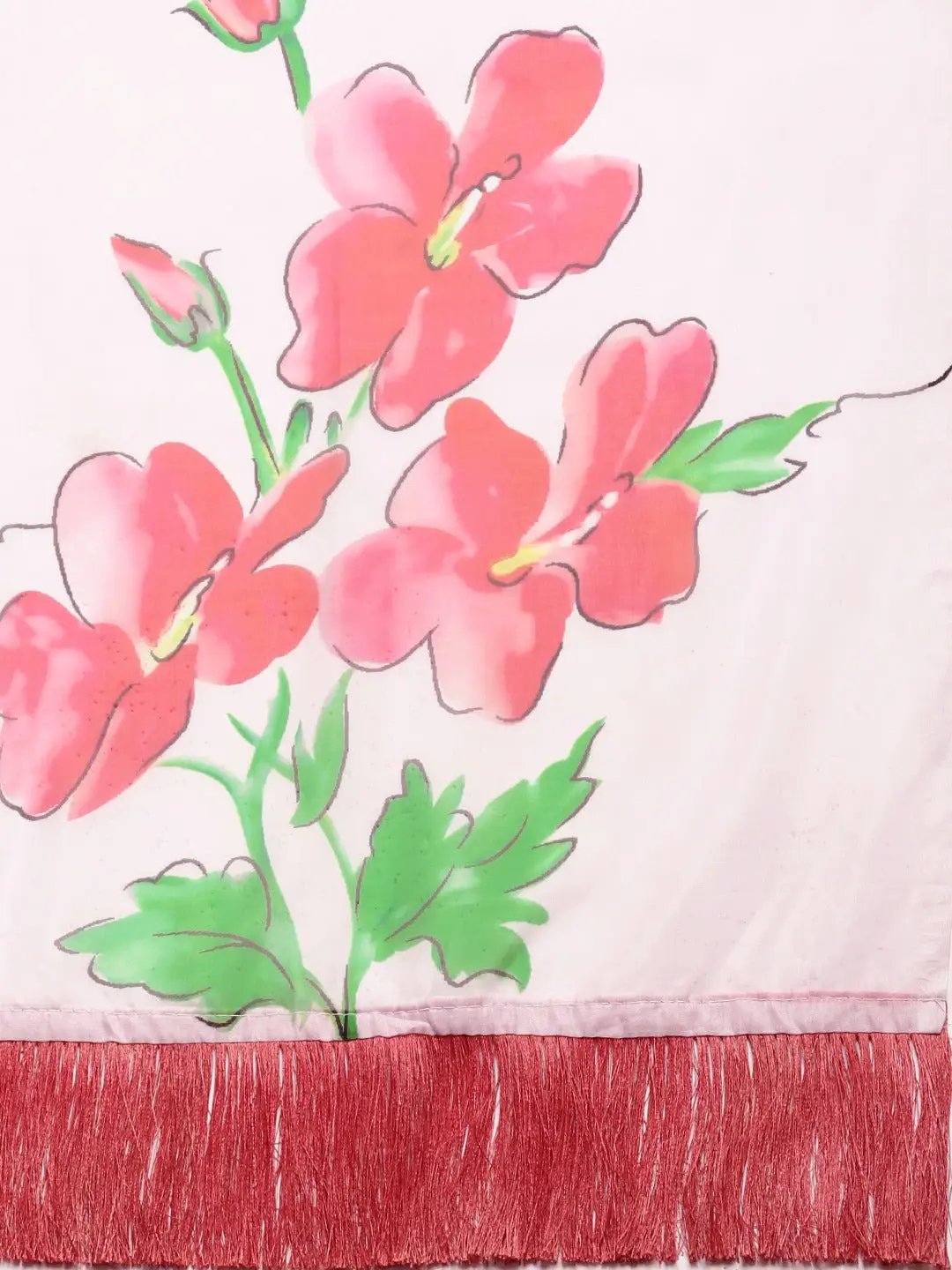 Vastranand Celebrity Floral Silk Saree with Resham Tassel 