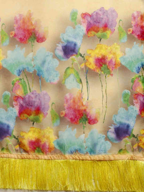 Exclusive Celebrity Floral Printed Silk Saree