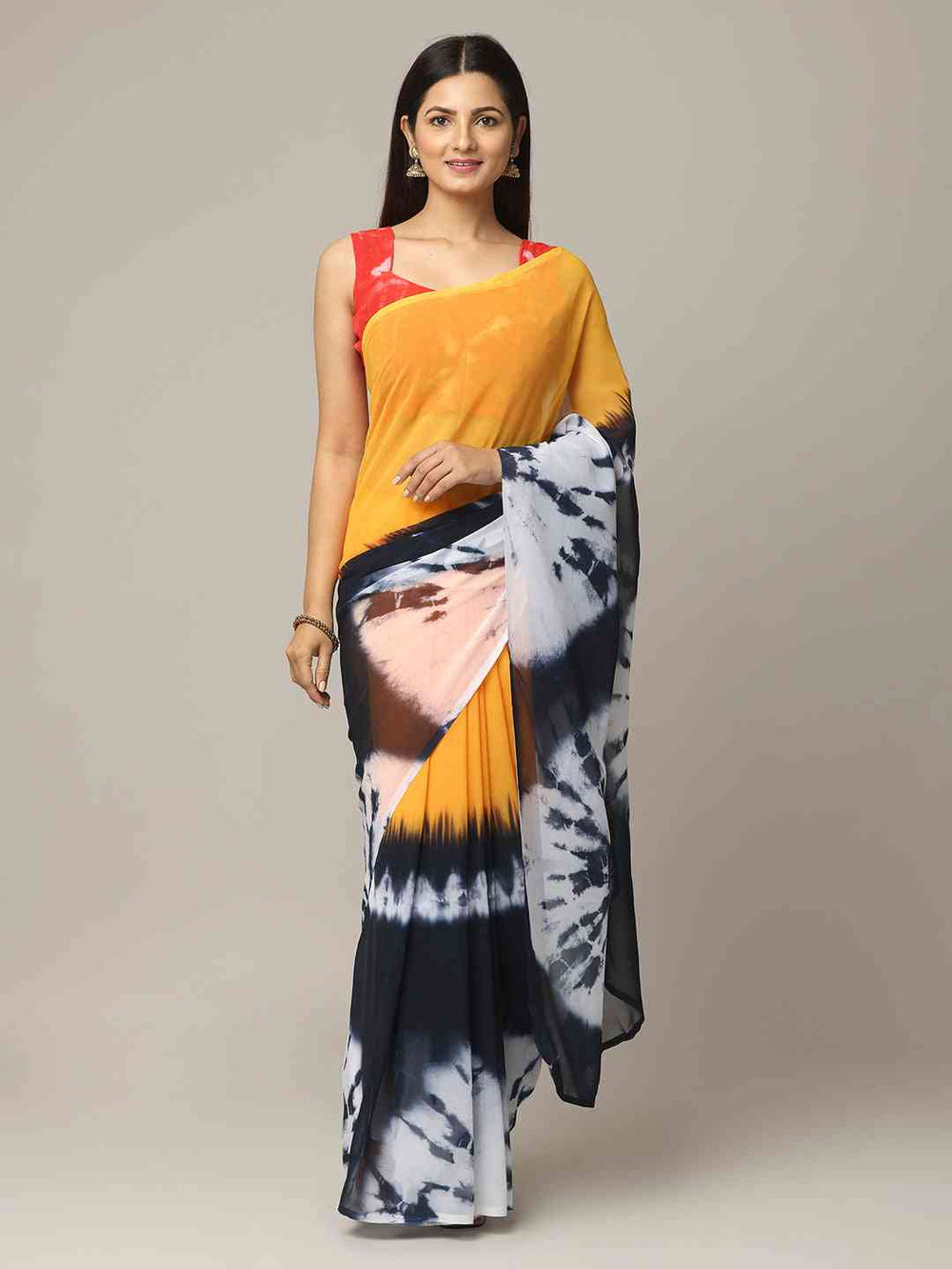 Ombre Soft Georgette Digital Print Party Wear Saree