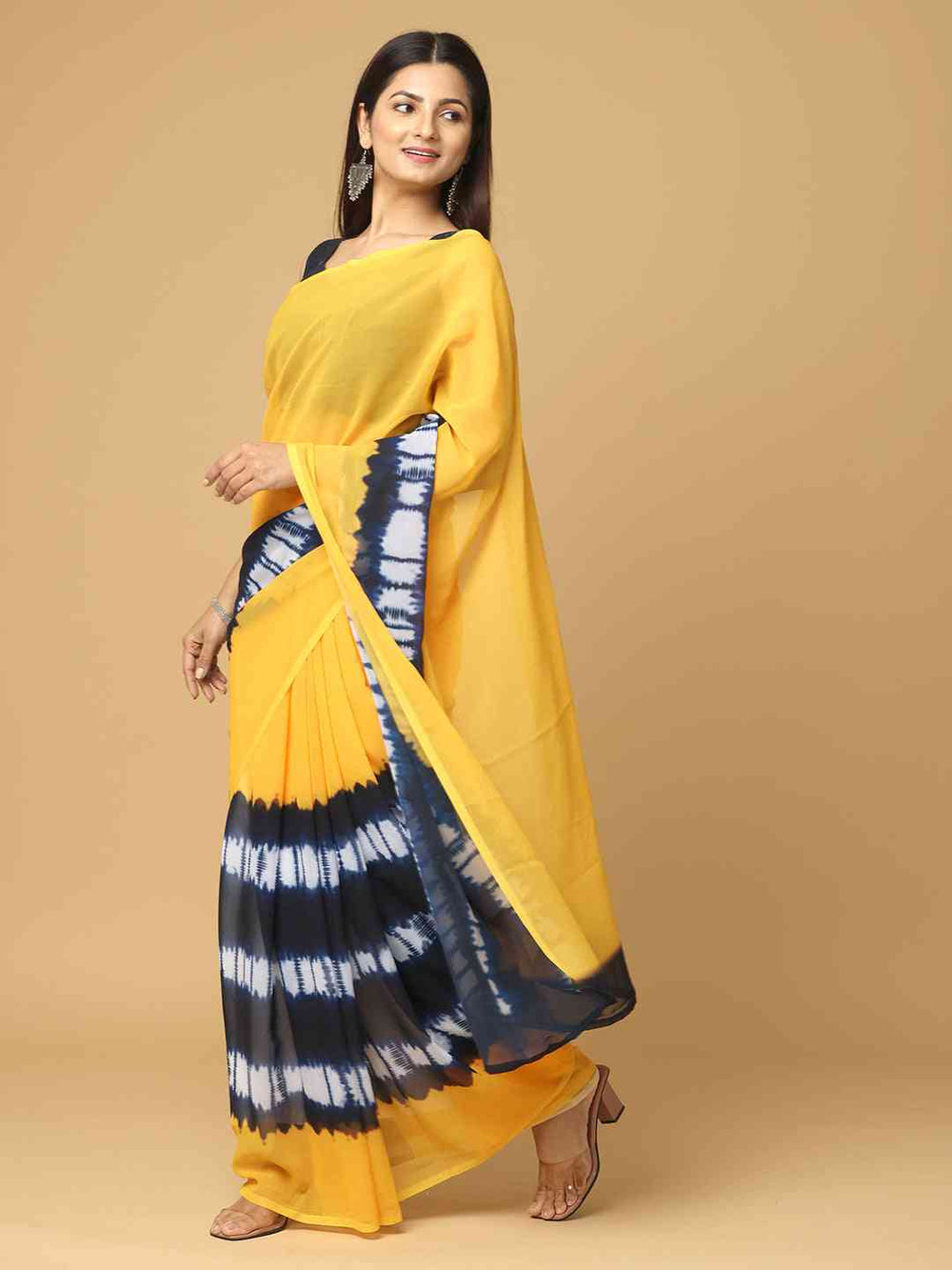 Ombre Soft Georgette Digital Print Party Wear Saree