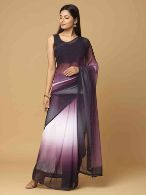 Ombre Soft Georgette Digital Print Party Wear Saree