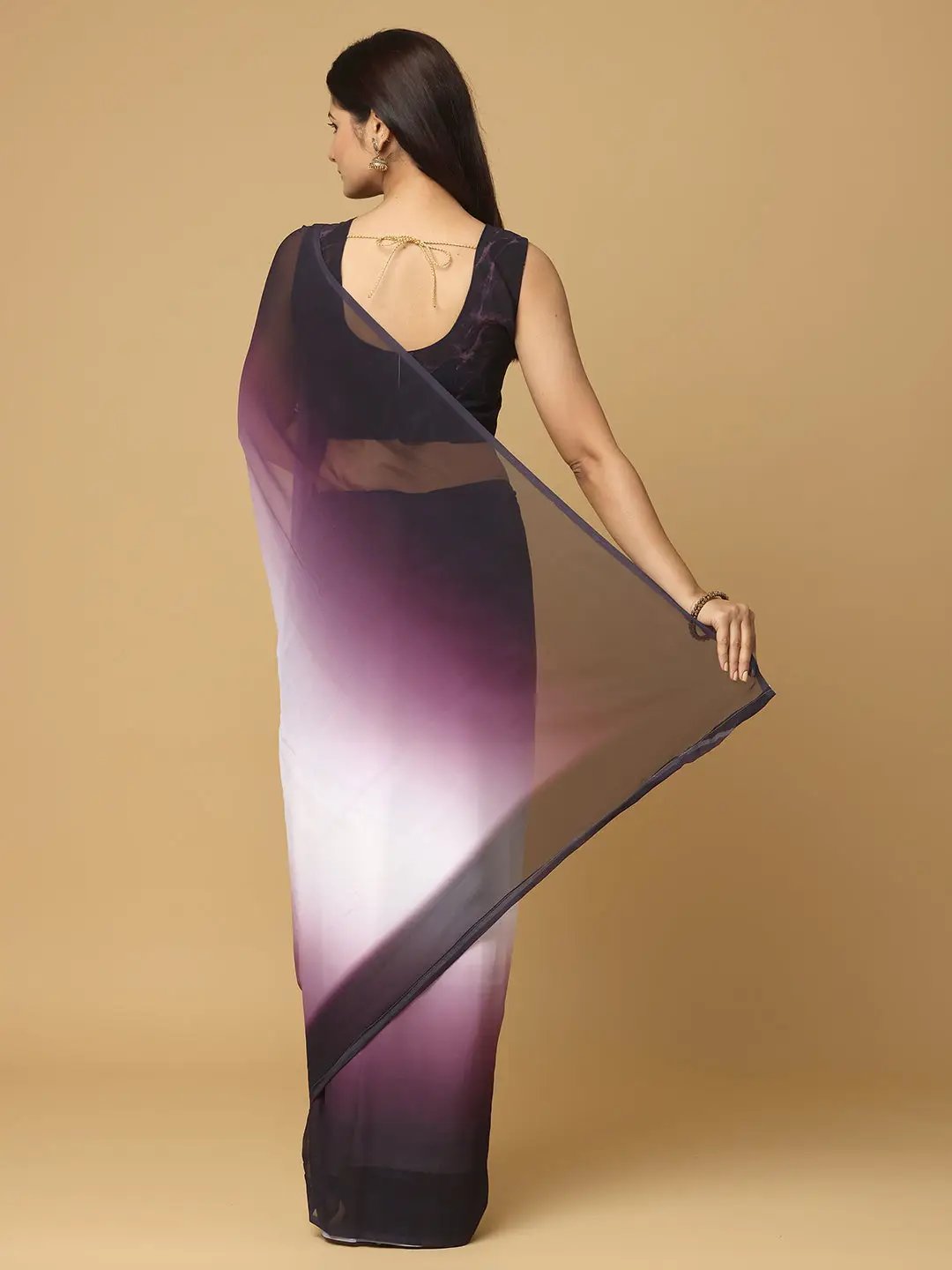 Ombre Soft Georgette Digital Print Party Wear Saree