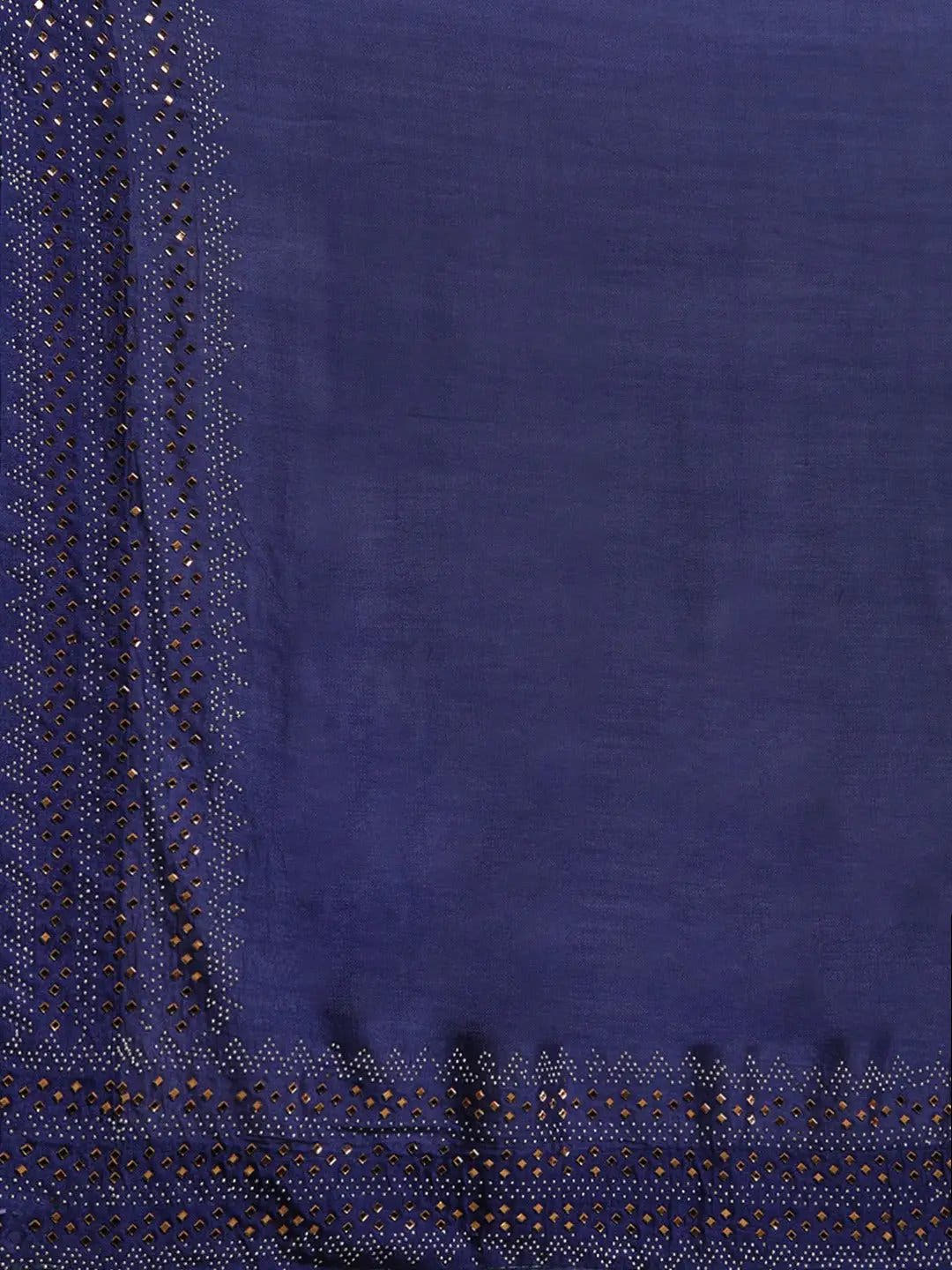 Stylish Embellished Broder And Stones Poly Silk Saree 