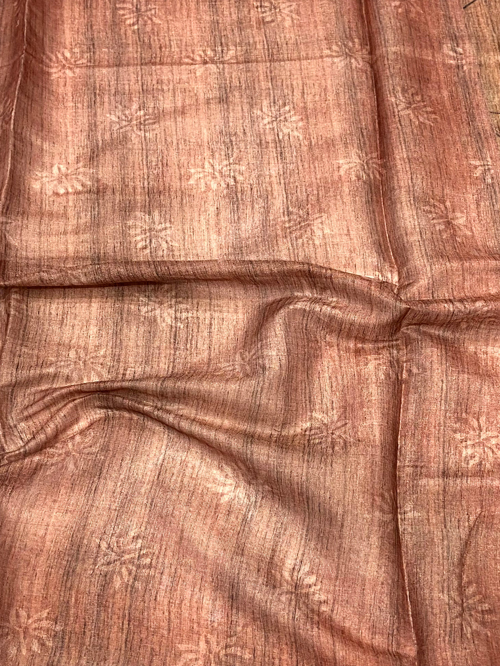 Baby Pink Tissue Chanderi Floral Abstract Saree