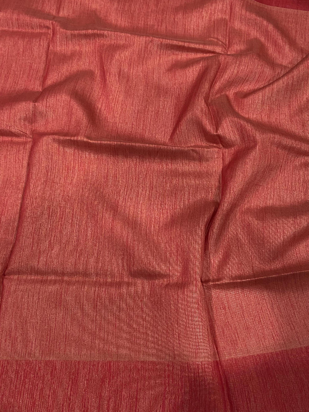 Pink Floral Tussar Silk Saree