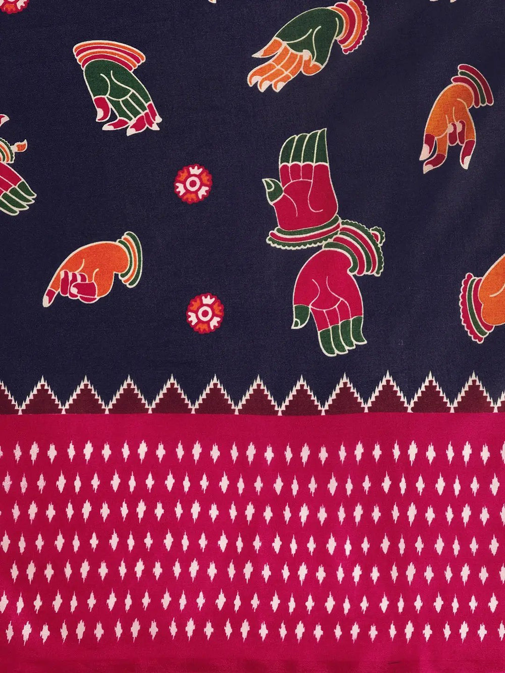 Buy At Vastranand Stylish Linen Kalamkari Print Saree 