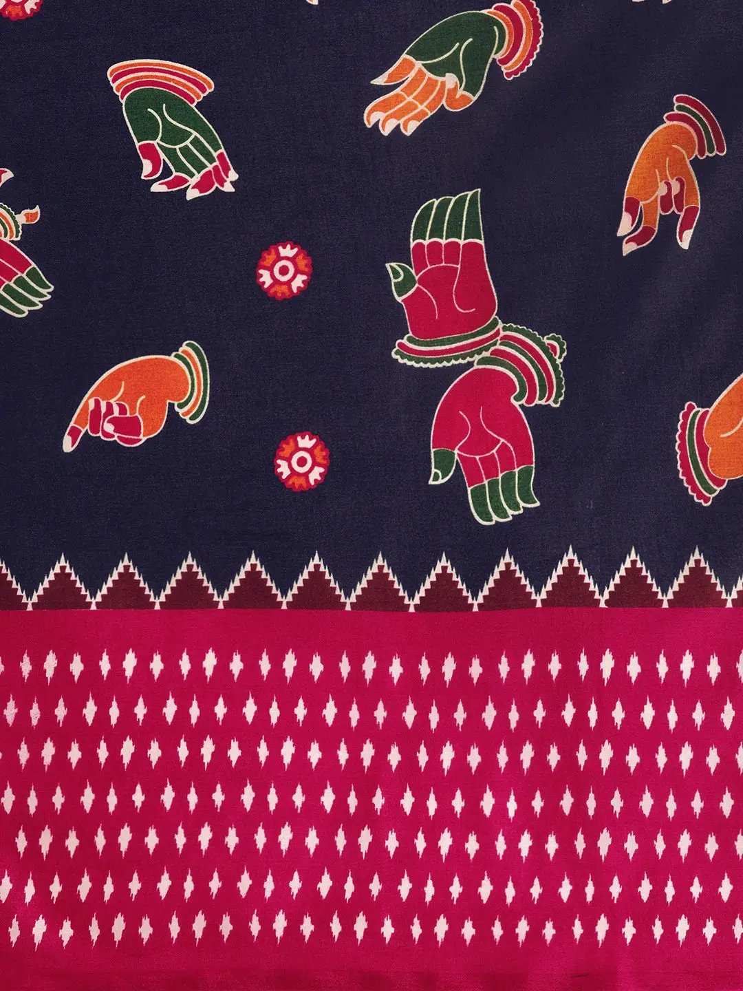 Buy At Vastranand Stylish Linen Kalamkari Print Saree 