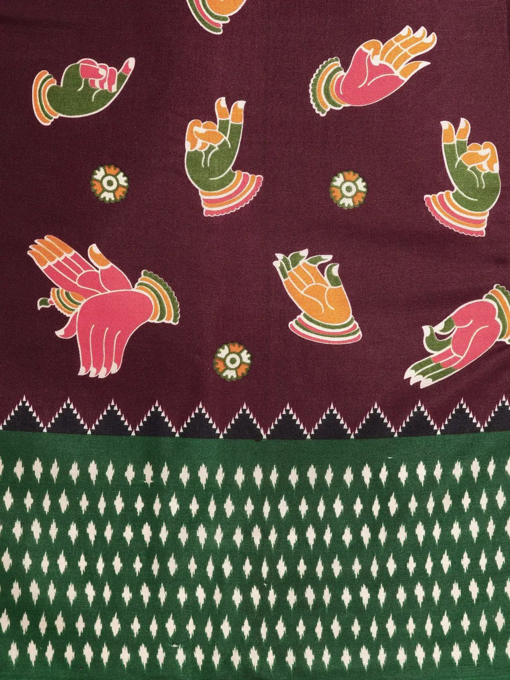  Stylish Linen Kalamkari Print Chanderi Saree 