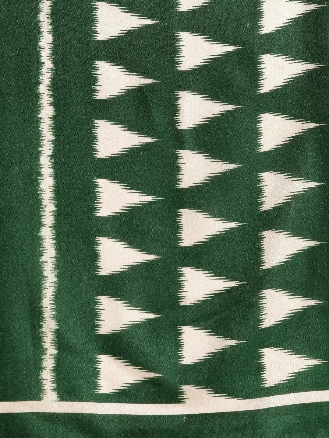  Stylish Linen Kalamkari Print Chanderi Saree 