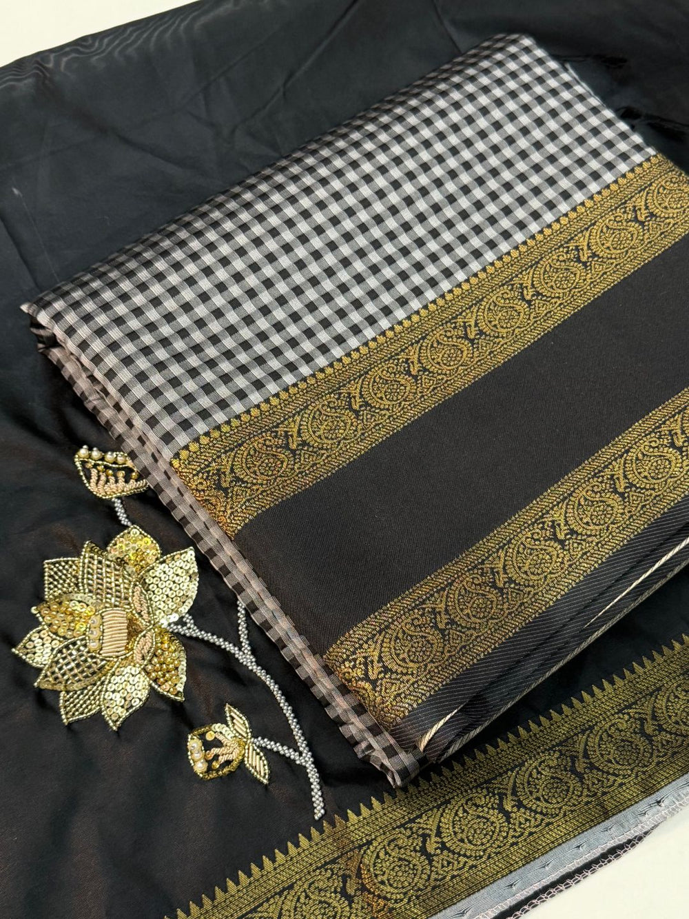 Exclusive Gold Zari Katan Silk Saree