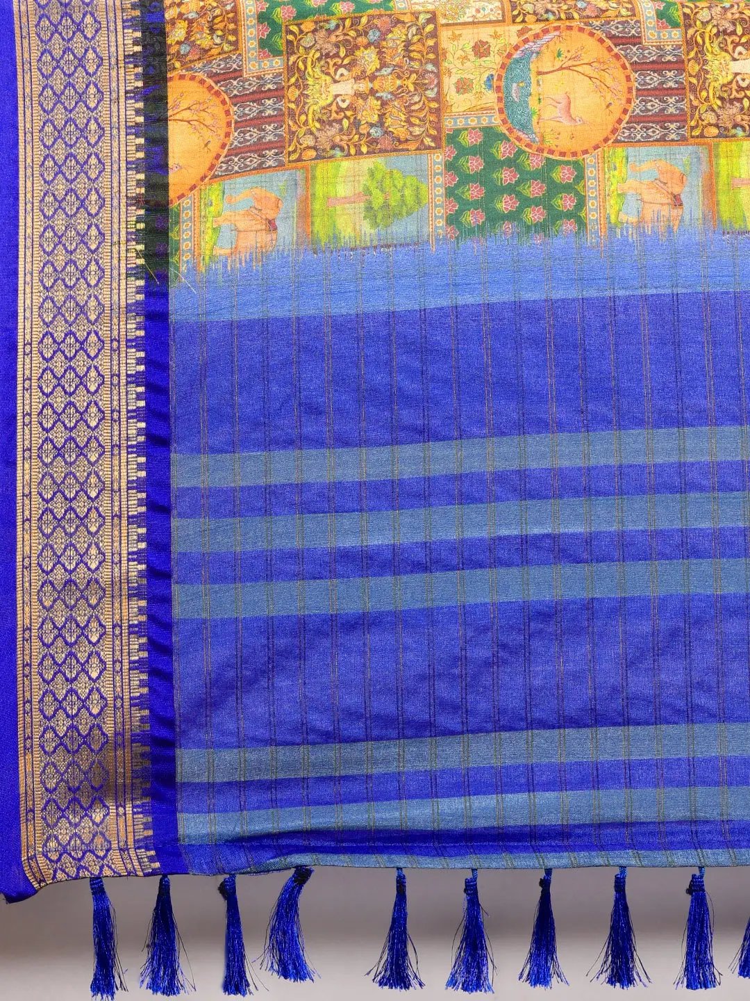  Latest Kalamkari Digital Print Uppada Silk Saree
