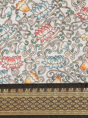  Latest Kalamkari Digital Print Uppada Silk Saree