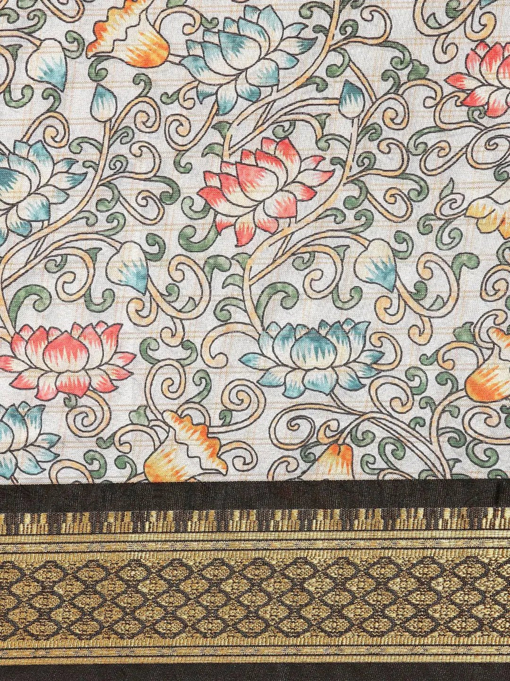  Latest Kalamkari Digital Print Uppada Silk Saree
