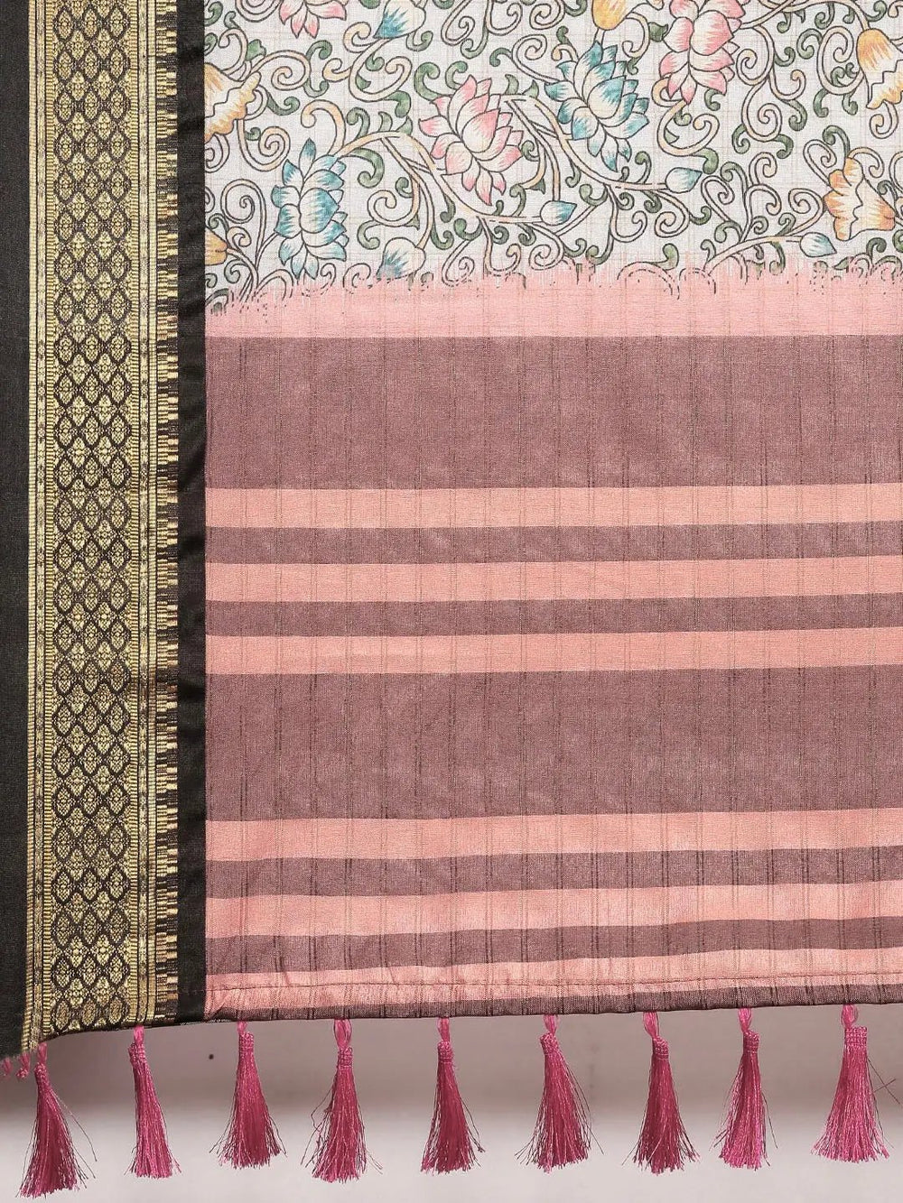  Latest Kalamkari Digital Print Uppada Silk Saree