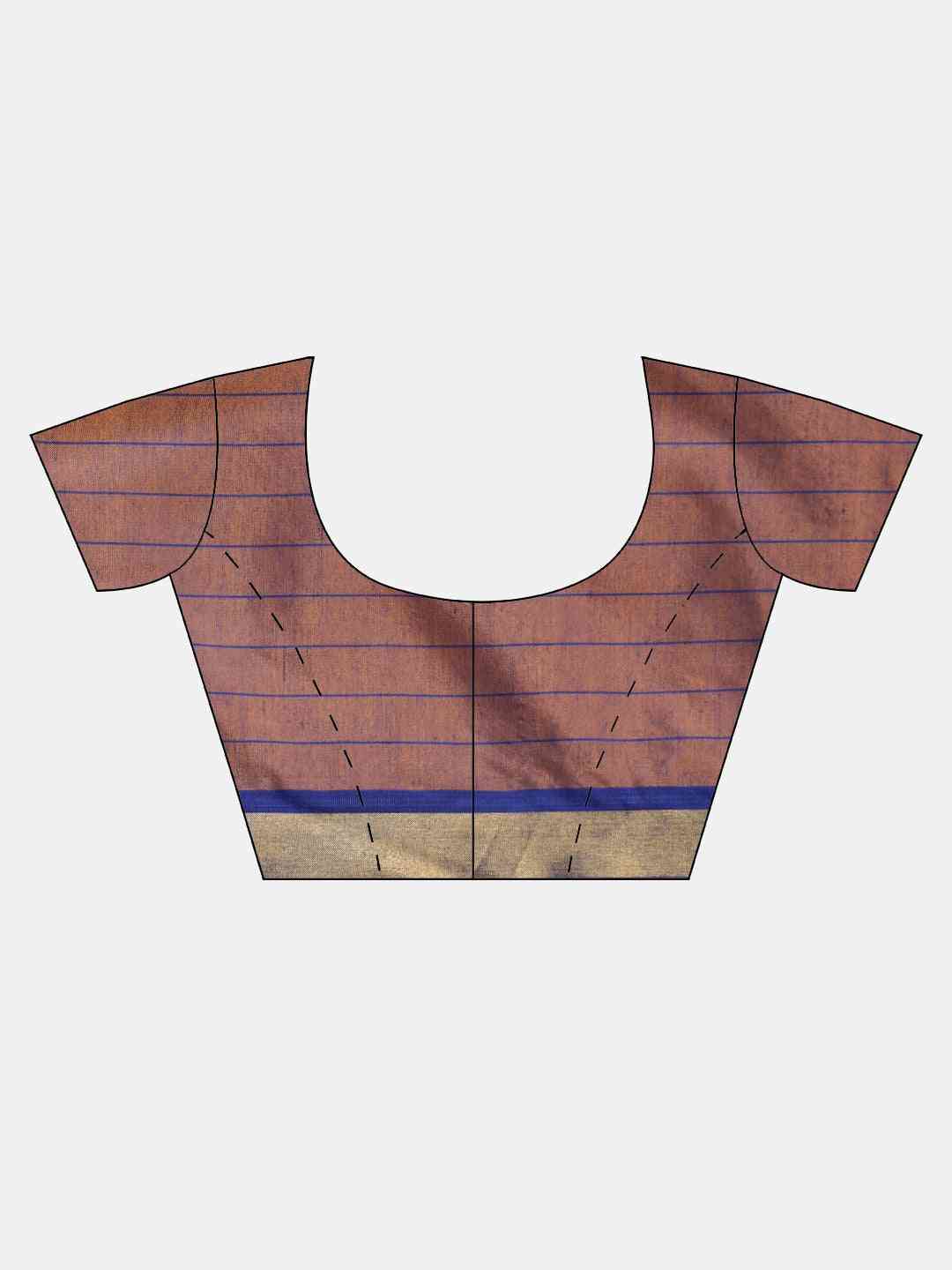 Stylish Uppada Checked Saree With Zari Border