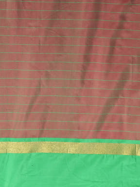 At Vastranand Stylish Silk Cotton Checked Zari Work Saree 