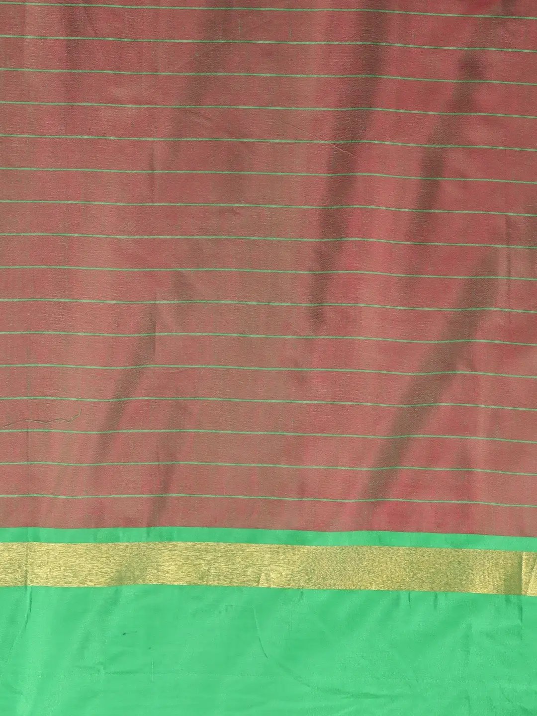 At Vastranand Stylish Silk Cotton Checked Zari Work Saree 