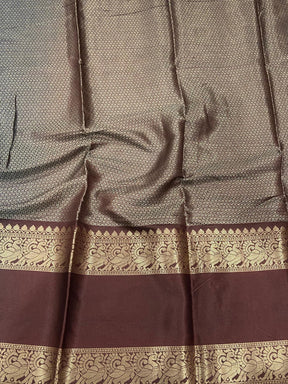 Teal Banarasi Pichwai Print Saree