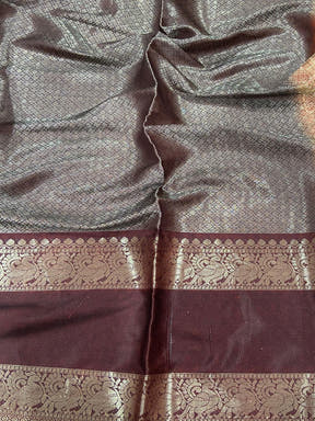 Mustard Banarasi Pichwai Print Saree

